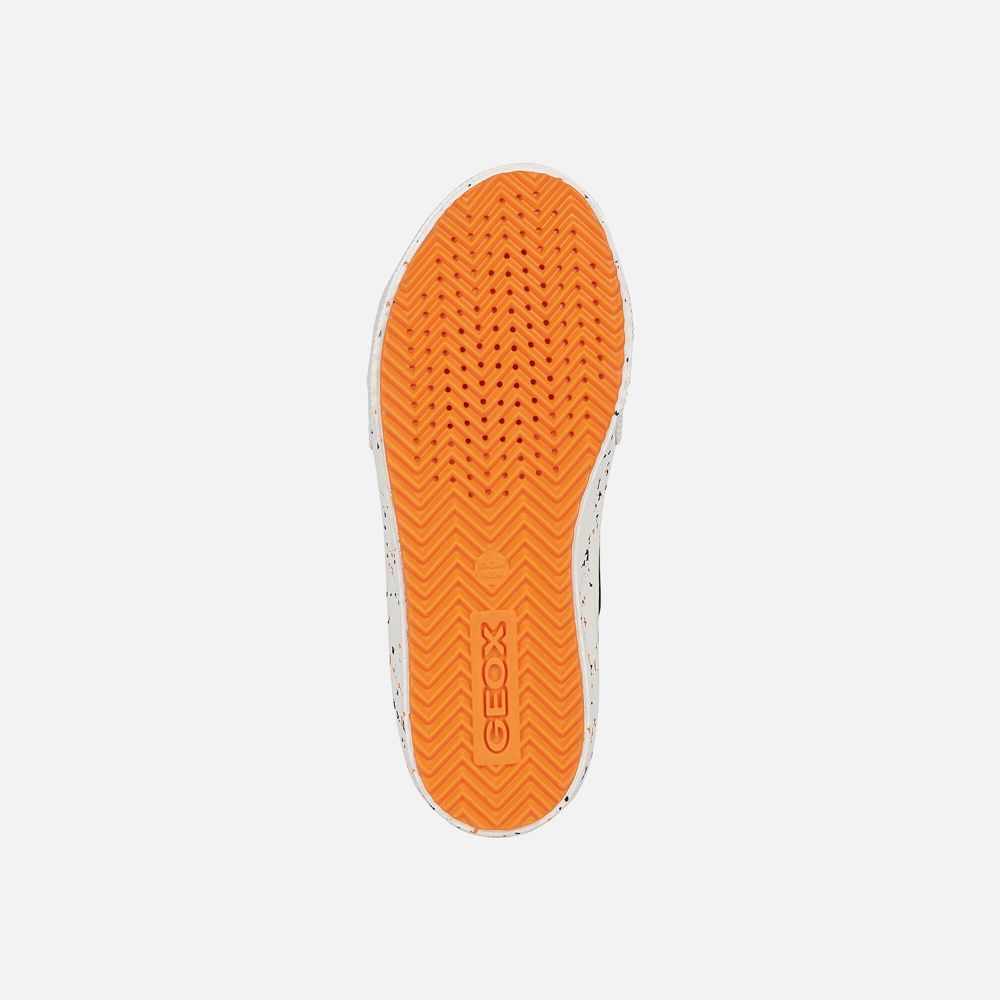 Tenis Geox Menino Pretas/Laranja - Alonisso - PUQSB8360